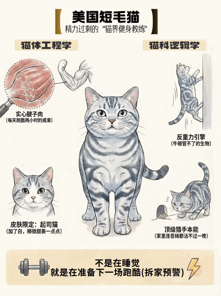 美国短毛猫性格特点