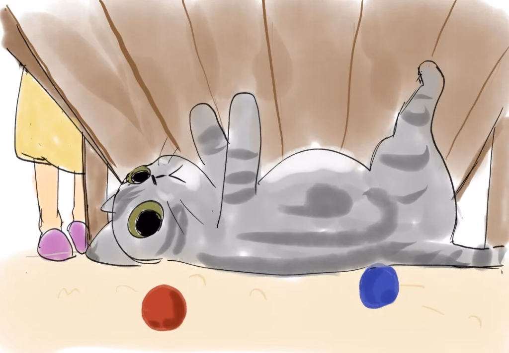 床底下的小猫咪